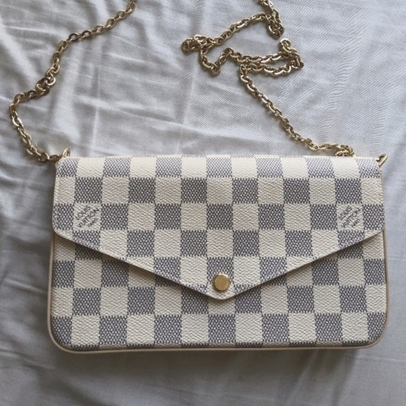 Louis Vuitton Felicie Pochette Damier Azur - Picture 2 of 14